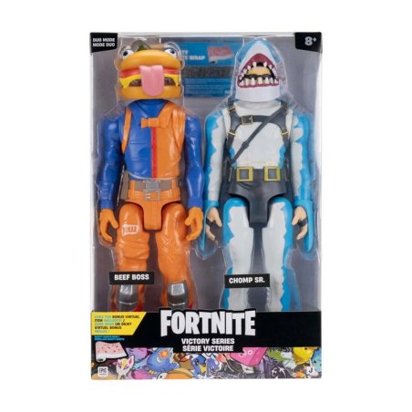 Fortnite - Victory Duo Mode Figures 30Cm - Beef Boss & Chomp Sr.