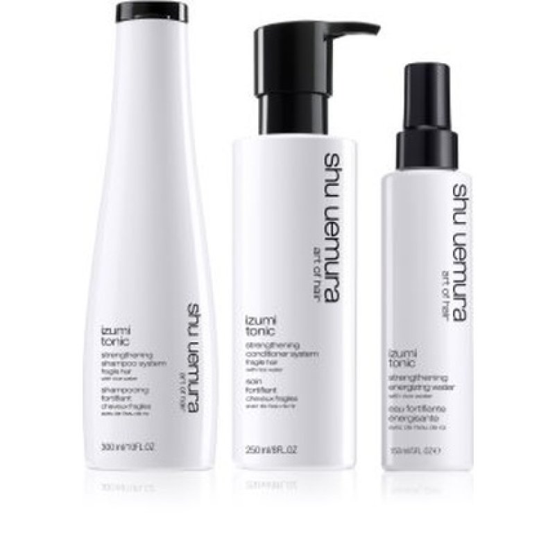 Shu Uemura Art Of Hair Izumi Tonic Rice Water Shampoo Conditioner Hair Mask And Tonic Water Routine 200 Ml