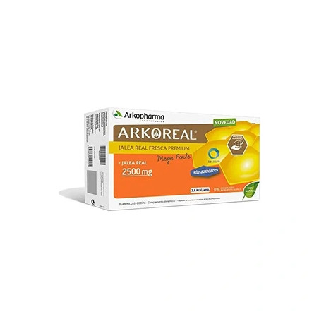 Arkopharma Arkoreal Royal Jelly 2500mg Organic 20 Ampoules