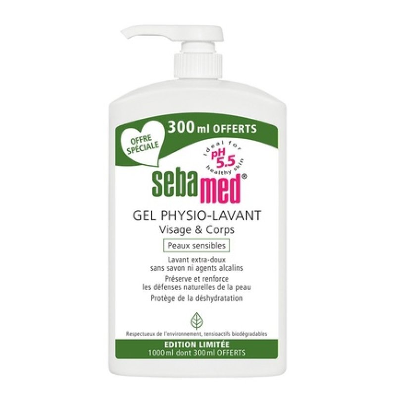 Sebamed Face & Body Wash Active Physio-Cleanser 1000ml