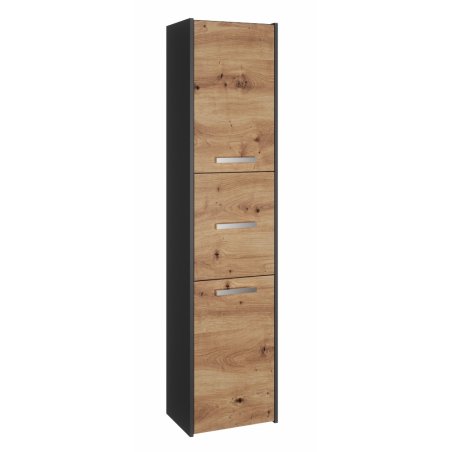 Topeshop S43 ANTRACYT/ARTISAN office bookcase
