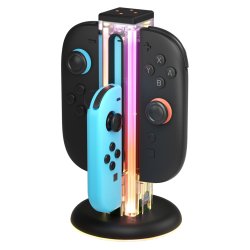 NYXI - Zeus Nintendo Switch 1 & 2 Charging Station - Multi Color