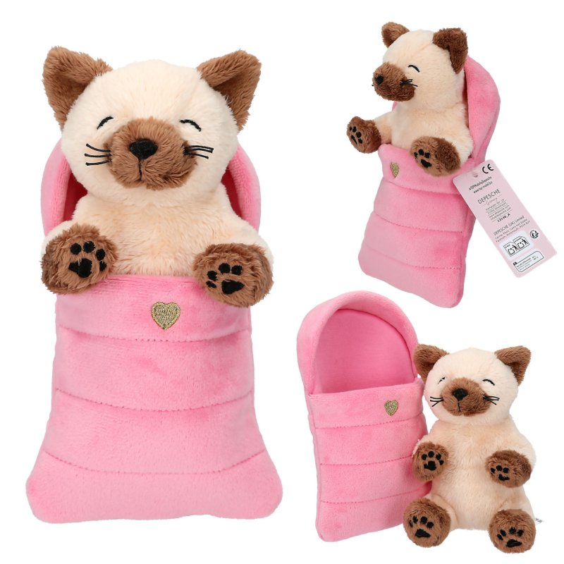 TOPModel Plush Dogs And Cats In Sleeping Bag