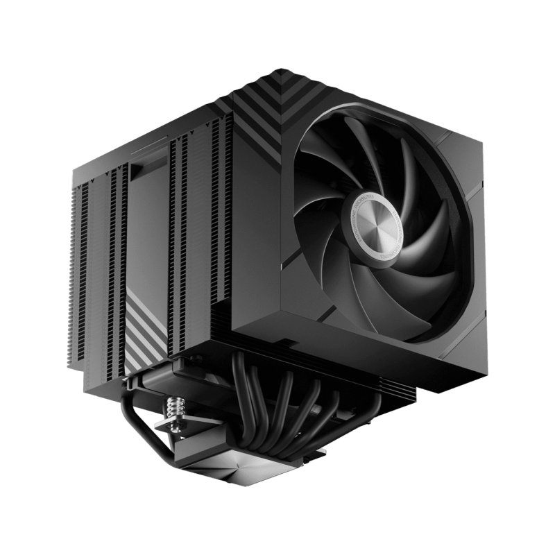 TRYX TURRIS T620 CPU-Luftkühler, Dual-Tower, mit 5-Zoll-Display - 120mm, schwarz