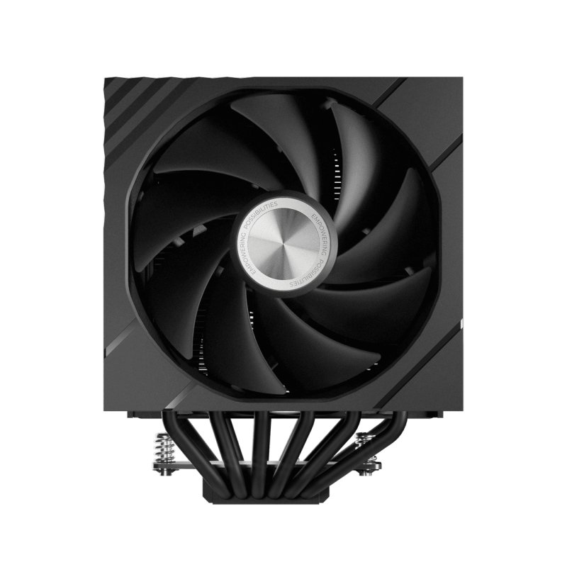TRYX TURRIS T620 CPU-Luftkühler, Dual-Tower, mit 5-Zoll-Display - 120mm, schwarz