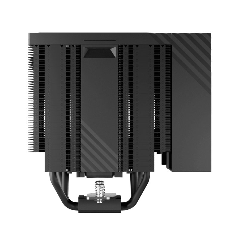 TRYX TURRIS T620 CPU-Luftkühler, Dual-Tower, mit 5-Zoll-Display - 120mm, schwarz