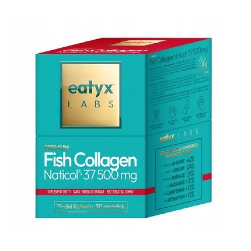Naticol Fish Collagen In Sachets Dietary Supplement Hibiscus Pomegranate 30x25g