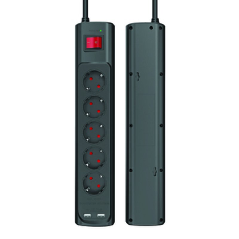 POWER PARAFOUDRE PARASURTENSEUR 5 AC/2 USB-A DE