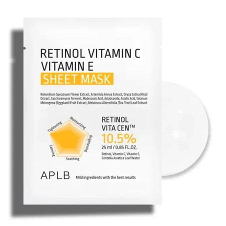 Retinol Vitamin C Vitamin E Sheet Mask