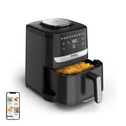 Tefal Easy Fry Silence EY5528E0 friteuse Unique 5 L Autonome Friteuse d’air chaud Noir, Acier inoxydable