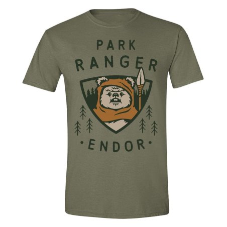 Star Wars T-Shirt Park Ranger Ewok Size S