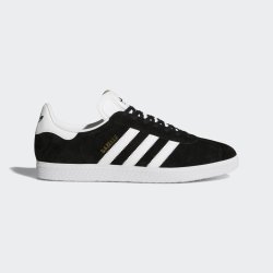 Adidas Gazelle Mâle Noir, Blanc, Or