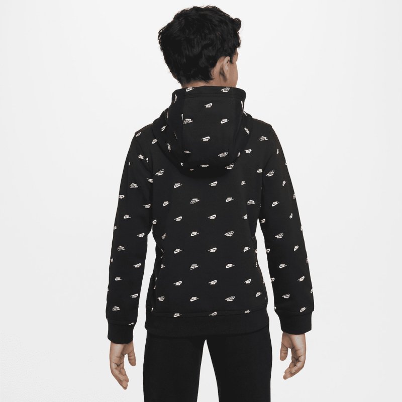 NIKE B NSW PO HD CLUB FLC FT AOP