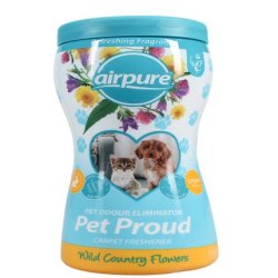 Airpure Pet Proud Carpet Freshener Wild Country Flowers 500g