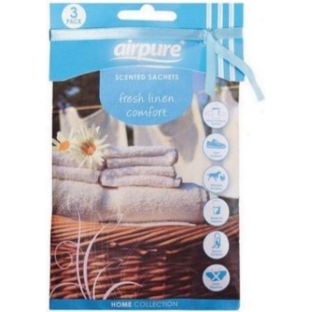 Airpure Fragrance Bags 3-pack Fresh Linen Comfort