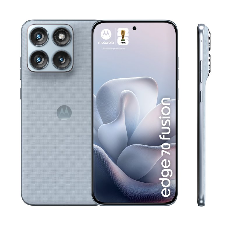 Motorola edge 70 fusion 17,2 cm (6.78") Double SIM Android 16.0 5G USB Type-C 12 Go 256 Go 7000 mAh Bleu clair