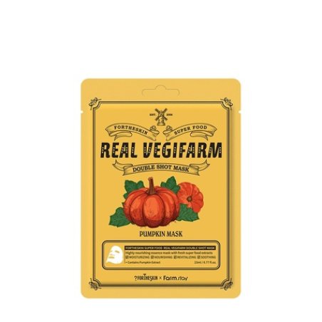 Fortheskin Super Food Real Vegifarm Double Shot Mask Pumpkin