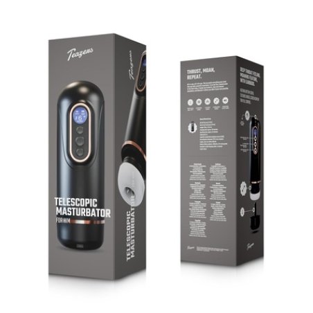 Teazers Telescopic Masturbator Black A Versatile Adult Product For Enhanced Pleasure