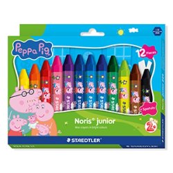 Staedtler – Peppa Pig Wax Crayons – 12 pcs Assorted (224 C12 L1)