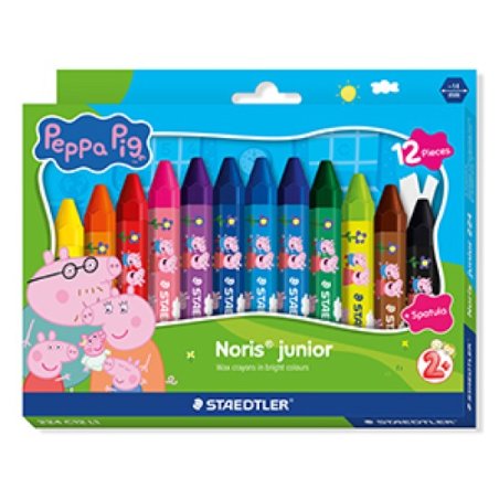 Staedtler – Peppa Pig Wax Crayons – 12 pcs Assorted (224 C12 L1)