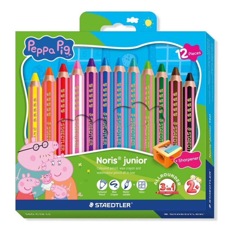Staedtler – Peppa Pig Colouring Pencils – 12 pcs Assorted (140 C12 L1)
