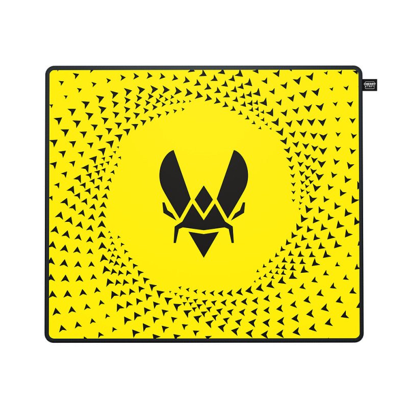 CHERRY XTRFY GP5 Vitality Yellow Tapis de souris de jeu Noir, Jaune