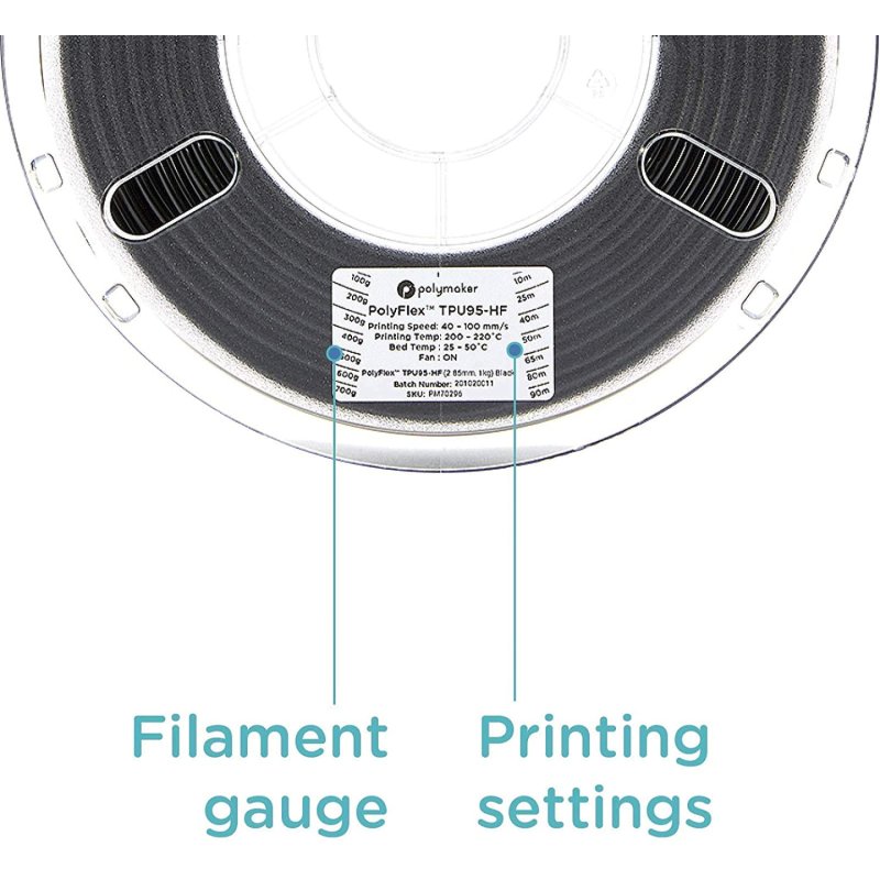 TPU-95A 1,75mm HIGH SPEED BLACK 1kg