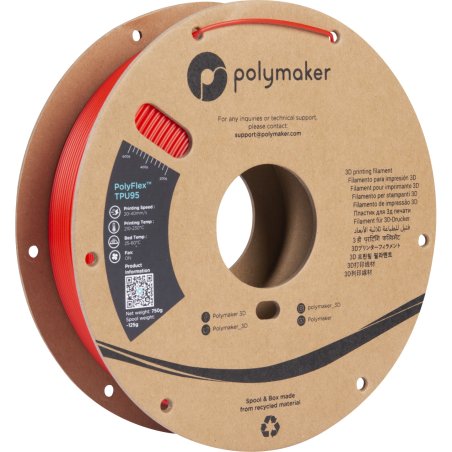 Polymaker PD01003 3D printing material Red 750 g