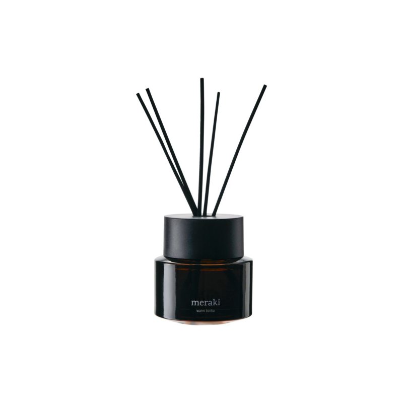 Meraki - Diffuser, Warm tonka - Black - h: 8 cm, dia: 7 cm