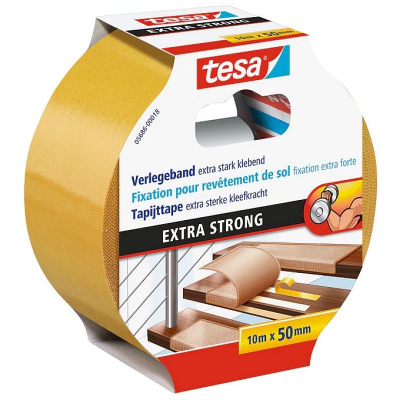 TESA 5686 Suitable for indoor use 10 m Polypropylene (PP) White