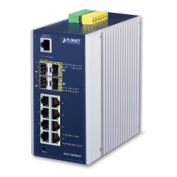 PLANET IGS-12040MT network switch Managed L2 Gigabit Ethernet (10/100/1000) Blue, White
