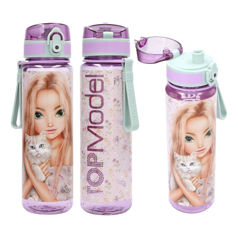 Topmodel - TOPModel Drinking Bottle BLOOMING KITTY - Purple - 650 ml