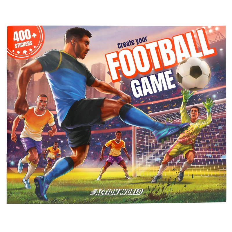 Dino World Action Create Your Football Game Stickerbook