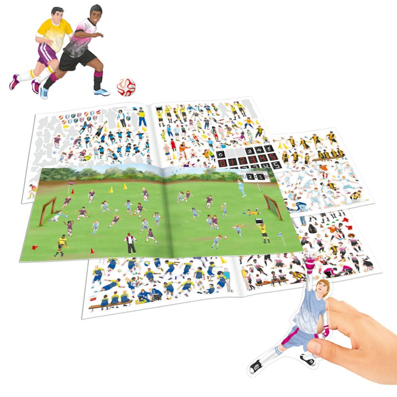 Dino World Action Create Your Football Game Stickerbook