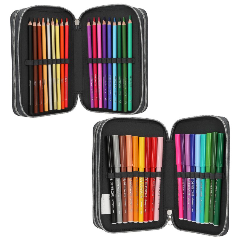 Dino World Action Action World Triple Pencil Case With LED Drone