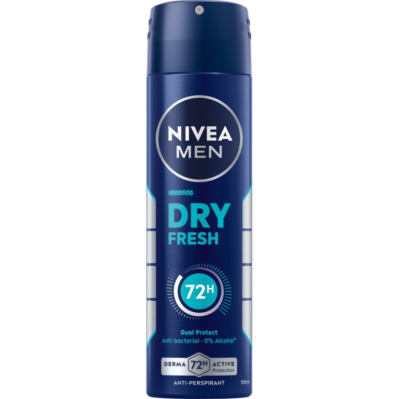 Nivea - Dry Fresh Male Spray - 150 ml