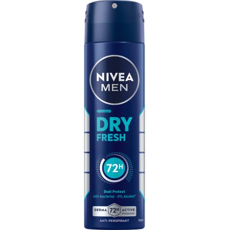 Nivea - Dry Fresh Male Spray - 150 ml