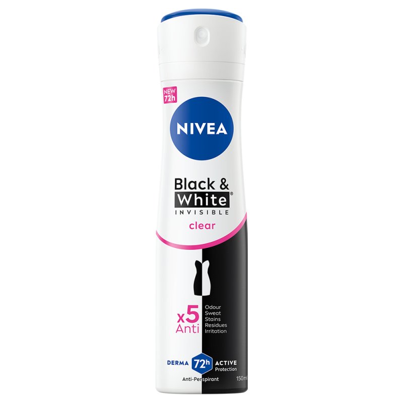 Nivea - Black & White Invisible Original Female Spray - 150ml