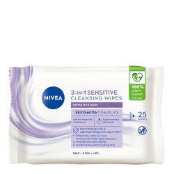 Nivea - Sensitive Cleansing Wipes - 25 stk