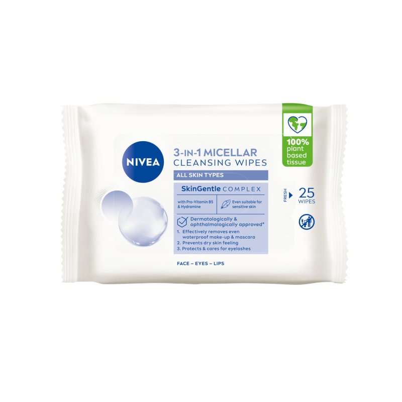 Nivea - Micellar Wipes - 25 stk