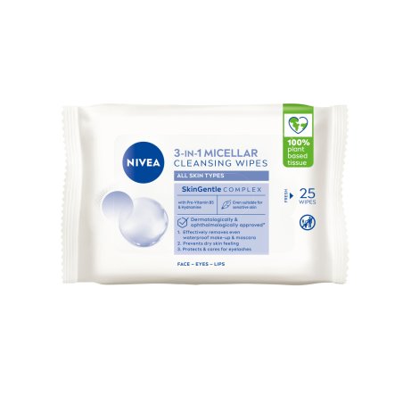 Nivea - Micellar Wipes - 25 stk