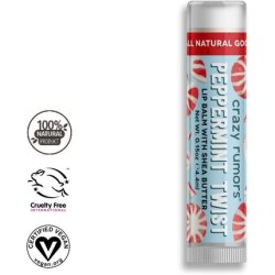 100% Natural Lip Balm Peppermint Twist 0.15 Oz 4.4 Ml