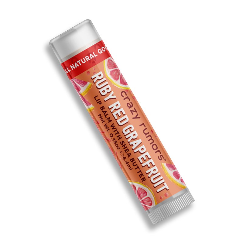 Crazy Rumors Fresh Squeezed Pink Grapefruit Soothing Lip Balm Stick for Dry Lips