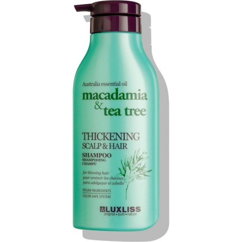 Luxliss Macadamia Oil & Tea Tree Shampoo 500ml