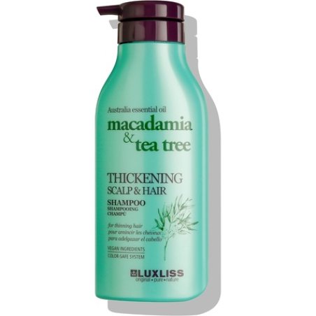 Luxliss Macadamia Oil & Tea Tree Shampoo 500ml