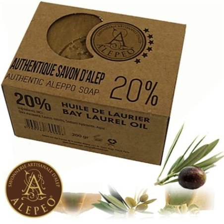 Aleppo Toilet Soap with Olive Oil and High Vitamin E 4-30%