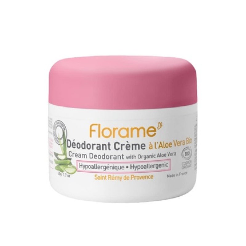 Florame Aloe Vera Cream Deodorant 50g Organic