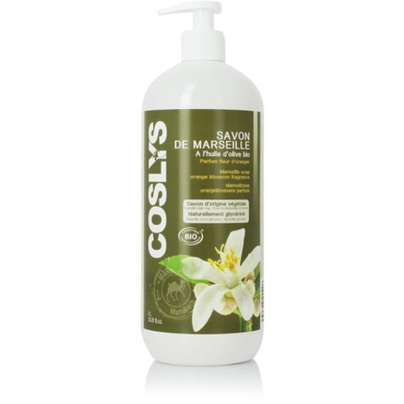 Coslys Marseille Body Hygiene Soap with Orange Blossom 1L