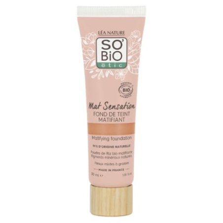 So'bio Etic Mattifying Liquid Foundation Golden Sand 30 Matte Organic Sensation