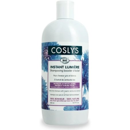 Coslys Organic Centaurea Extract Shampoo for White and Silver Hair 500ml